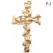 14K Yellow Gold Cross Pendant