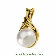 14K Yellow Gold Cultured Pearl Pendant