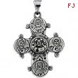 14K Yellow Gold Dagmar Cross Pendant