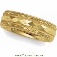 14K Yellow Gold Design Band