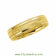 14K Yellow Gold Design Band