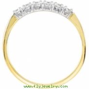 14K Yellow Gold Diamond Band