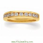 14K Yellow Gold Diamond Band