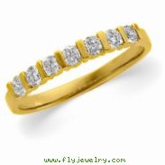 14K Yellow Gold Diamond Band