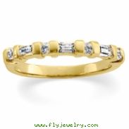 14K Yellow Gold Diamond Band