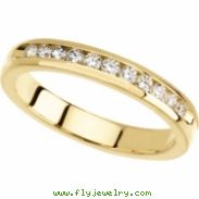 14K Yellow Gold Diamond Band