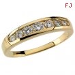 14K Yellow Gold Diamond Band