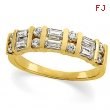 14K Yellow Gold Diamond Band