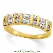 14K Yellow Gold Diamond Band