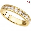 14K Yellow Gold Diamond Band