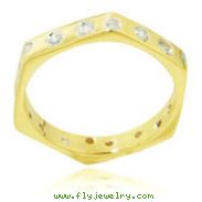 14K Yellow Gold Diamond Fancy Designer Ring