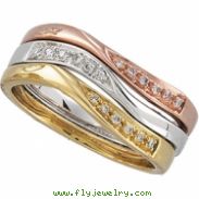 14K Yellow Gold Diamond Ring