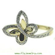 14K Yellow Gold Diamond Ring