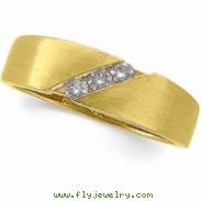 14K Yellow Gold Diamond Wedding Band