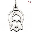 14K Yellow Gold Face Of Jesus Silhouette Pendant