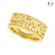 14K Yellow Gold Fancy Band