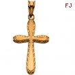 14K Yellow Gold Fancy Cross Pendant