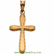 14K Yellow Gold Fancy Cross Pendant