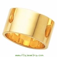 14K Yellow Gold Flat Band