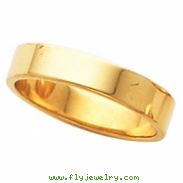 14K Yellow Gold Flat Band