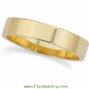 14K Yellow Gold Flat Band