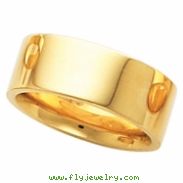 14K Yellow Gold Flat Band