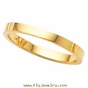 14K Yellow Gold Flat Band