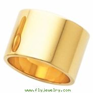 14K Yellow Gold Flat Band