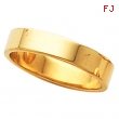 14K Yellow Gold Flat Band