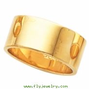 14K Yellow Gold Flat Band