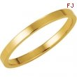 14K Yellow Gold Flat Band