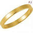 14K Yellow Gold Flat Band