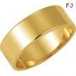 14K Yellow Gold Flat Band