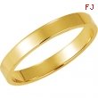 14K Yellow Gold Flat Band