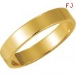 14K Yellow Gold Flat Band