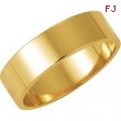 14K Yellow Gold Flat Band