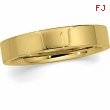 14K Yellow Gold Flat Comfort Fit Band