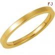 14K Yellow Gold Flat Comfort Fit Band