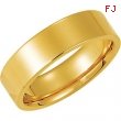 14K Yellow Gold Flat Comfort Fit Band