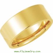 14K Yellow Gold Flat Comfort Fit Band