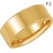 14K Yellow Gold Flat Comfort Fit Band