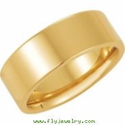 14K Yellow Gold Flat Comfort Fit Band