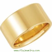 14K Yellow Gold Flat Comfort Fit Band