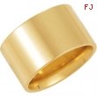 14K Yellow Gold Flat Comfort Fit Band