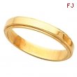 14K Yellow Gold Flat Edge Band