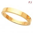 14K Yellow Gold Flat Tapered Band