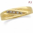 14K Yellow Gold Gents Diamond Wedding Band