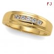 14K Yellow Gold Gents Diamond Wedding Band