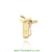 14K Yellow Gold Golf Bag Charm