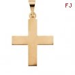 14K Yellow Gold Greek Cross Pendant